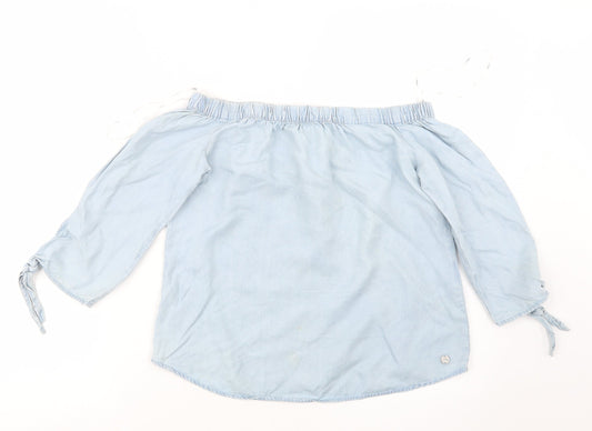 Only Womens Blue   Basic Blouse Size 6