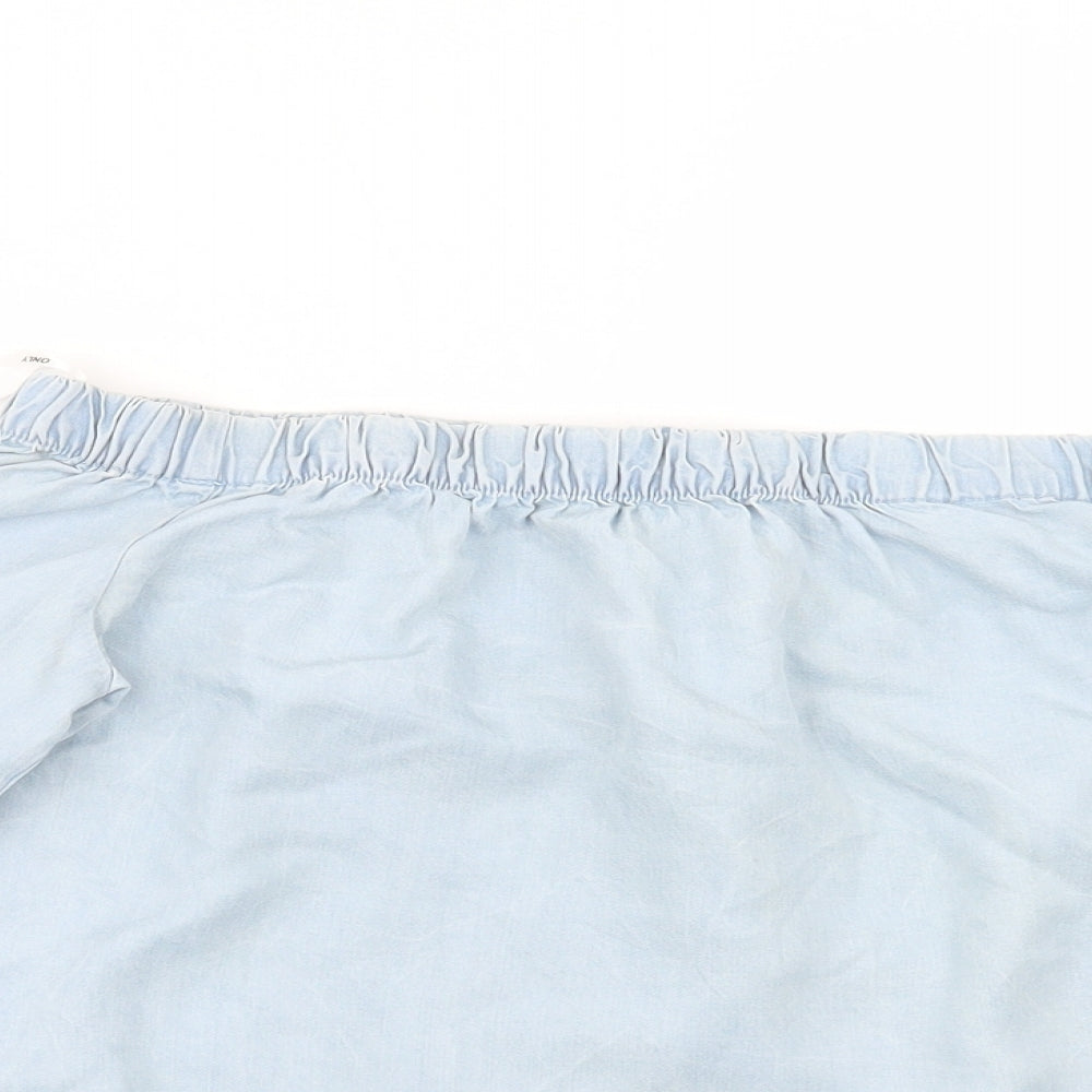 Only Womens Blue   Basic Blouse Size 6