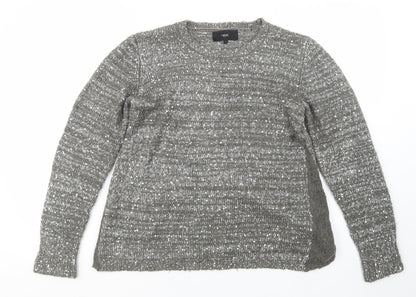 Next Womens Grey  Knit Pullover Jumper Size 8