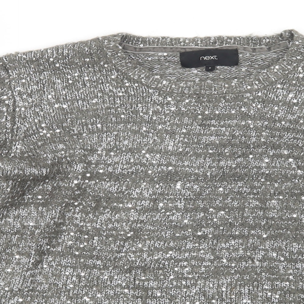 NEXT Womens Grey  Knit Pullover Jumper Size 8