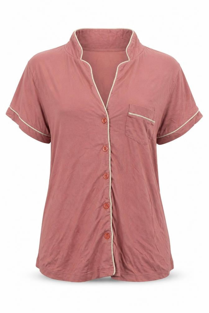 Very Womens Pink Geometric  Top Pyjama Top Size 12
