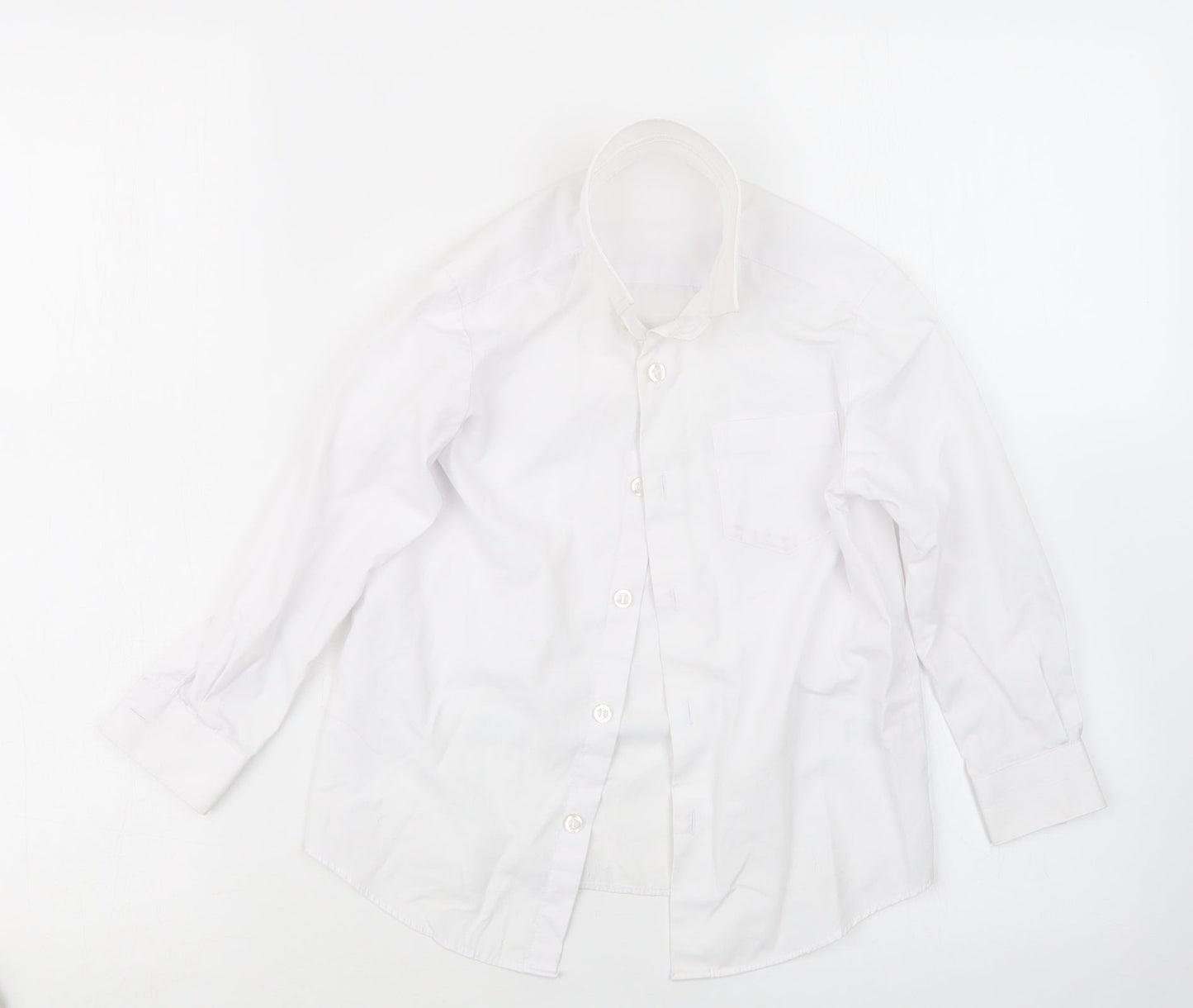 George Boys White   Basic Button-Up Size 4-5 Years