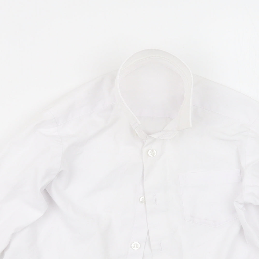 George Boys White   Basic Button-Up Size 4-5 Years