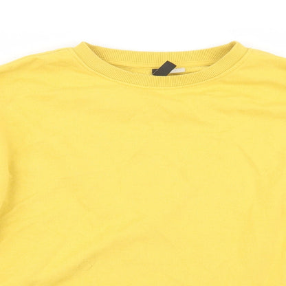 Divided by H&M Womens Yellow   Pullover Jumper Size S