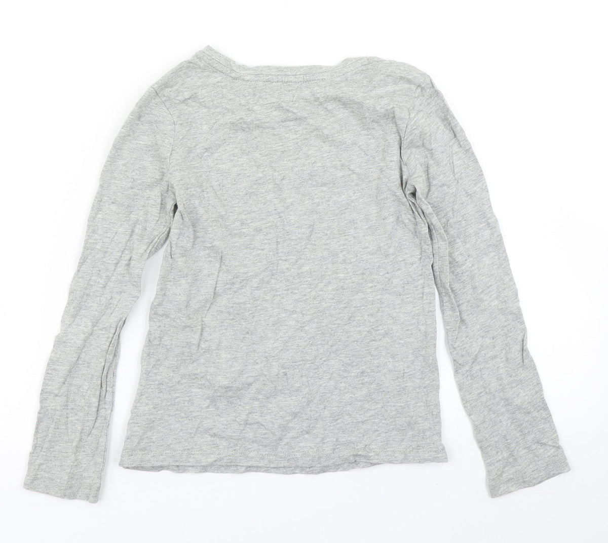 Gap Girls Grey   Basic T-Shirt Size 7 Years
