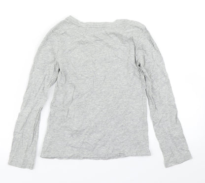 Gap Girls Grey   Basic T-Shirt Size 7 Years