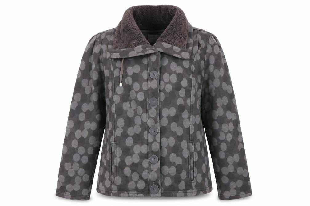 Per Una Womens Grey Polka Dot  Jacket  Size M