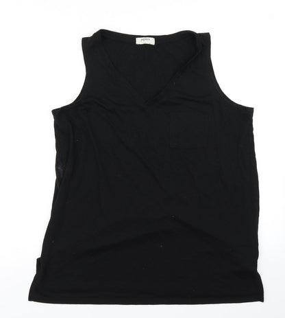 Preloved Papaya Womens Black   Basic Tank Size L - Front