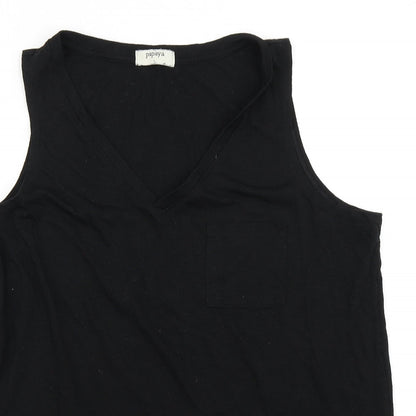 Preloved Papaya Womens Black   Basic Tank Size L - Detail
