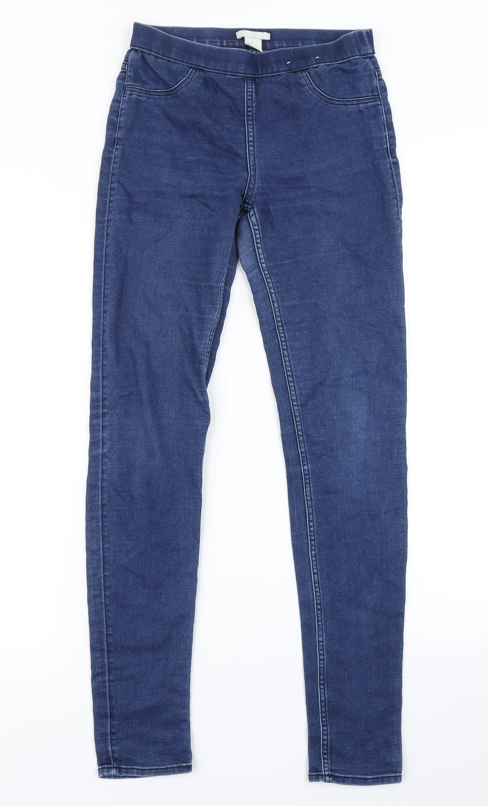 H&M Womens Blue  Denim Jegging Jeans Size 6 L28 in