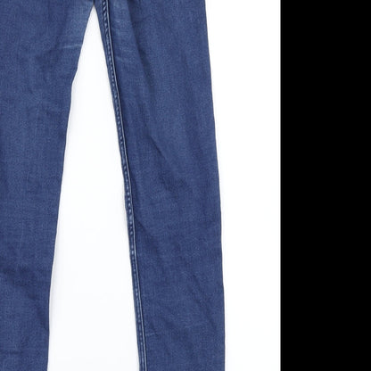 H&M Womens Blue  Denim Jegging Jeans Size 6 L28 in
