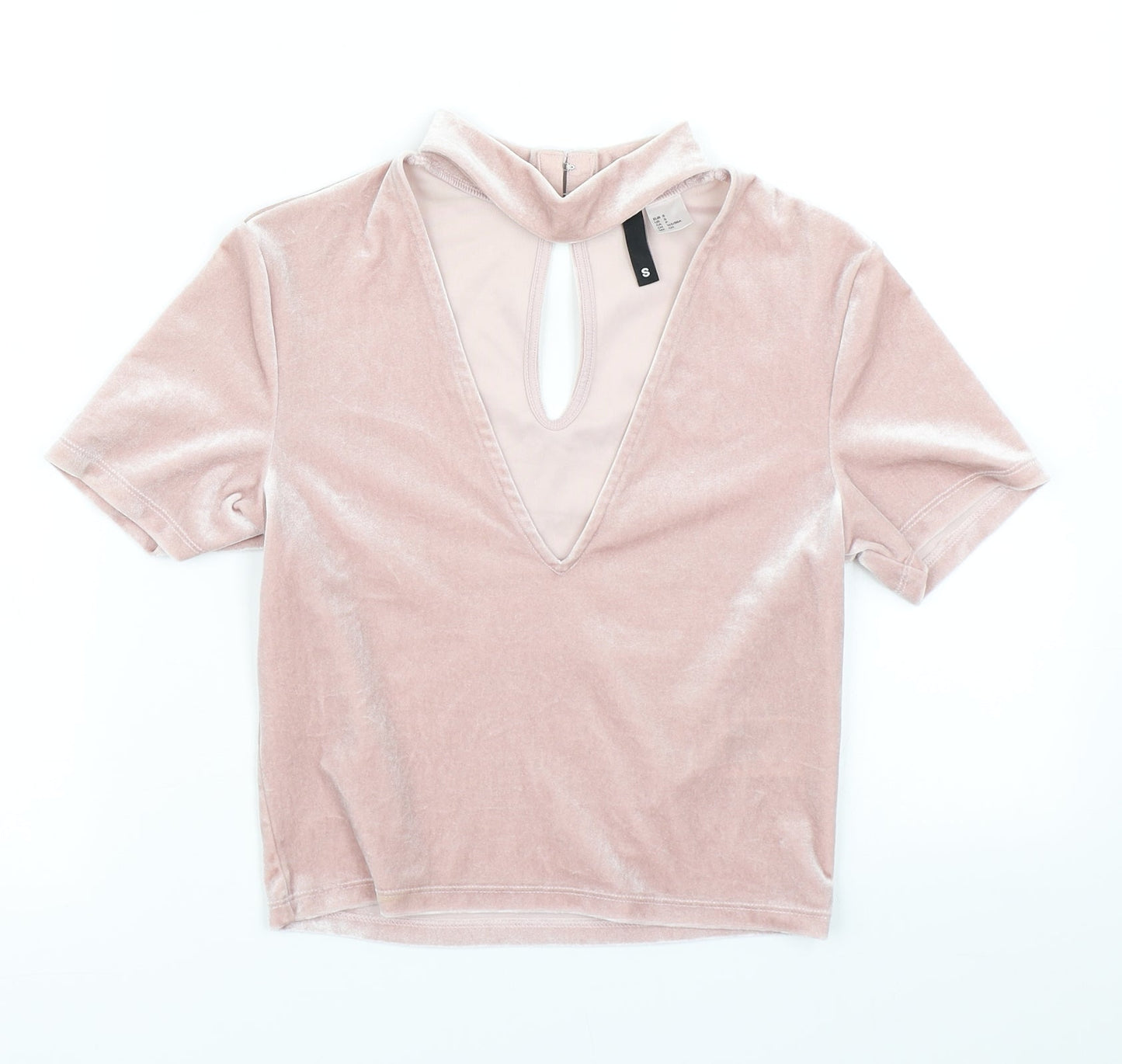 Divided Womens Pink   Basic T-Shirt Size S  - Cut Out