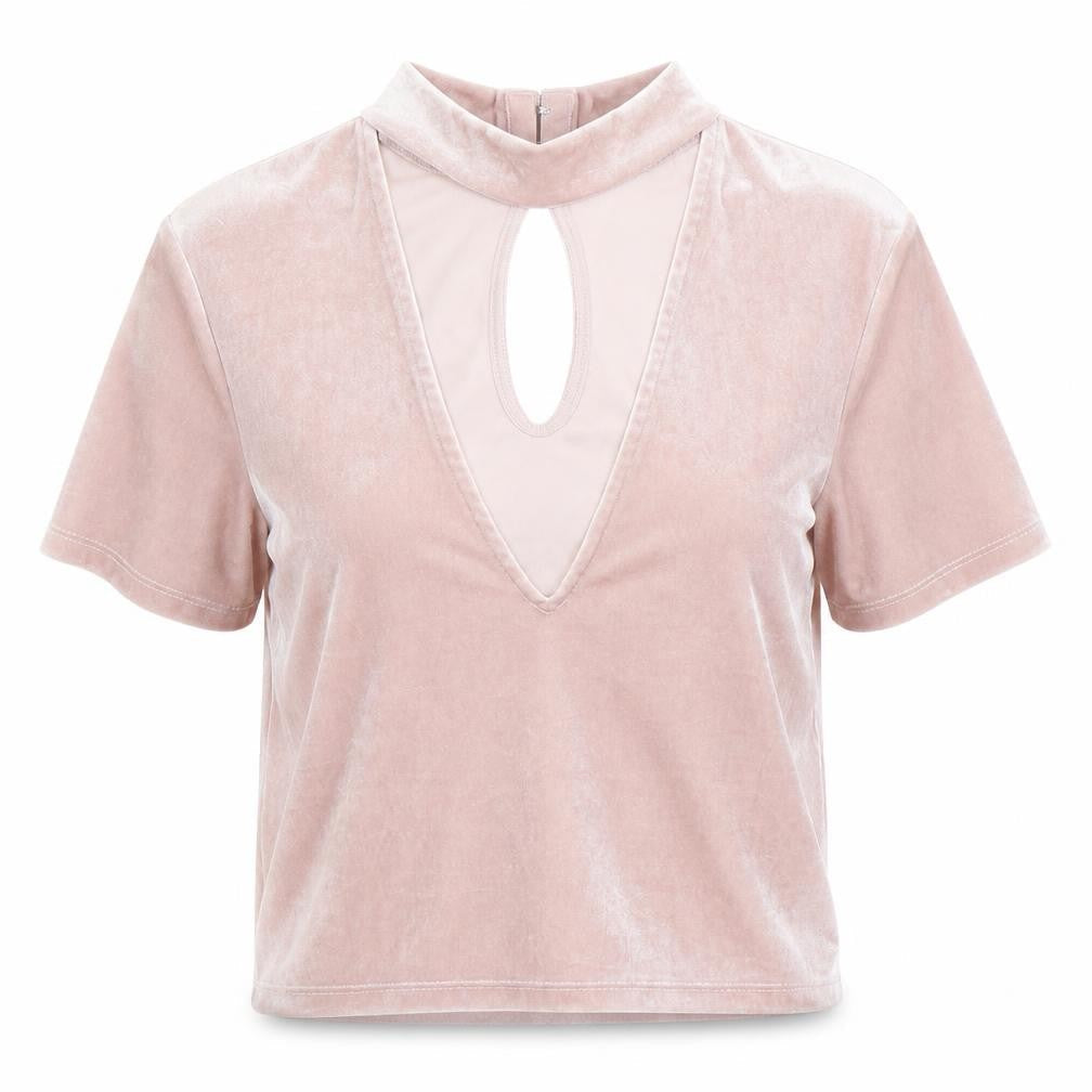 Divided Womens Pink   Basic T-Shirt Size S  - Cut Out