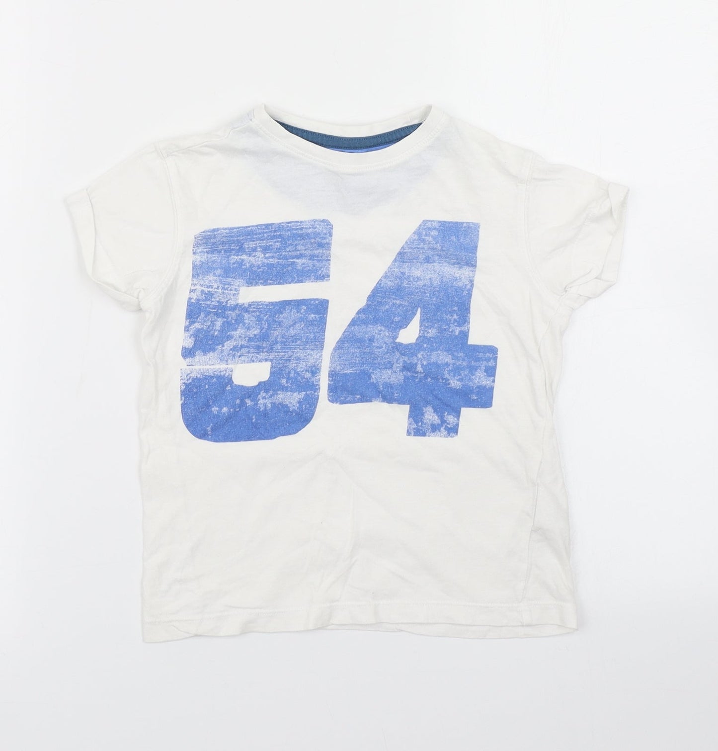 Vertbaudet Boys White   Basic T-Shirt Size 6 Years