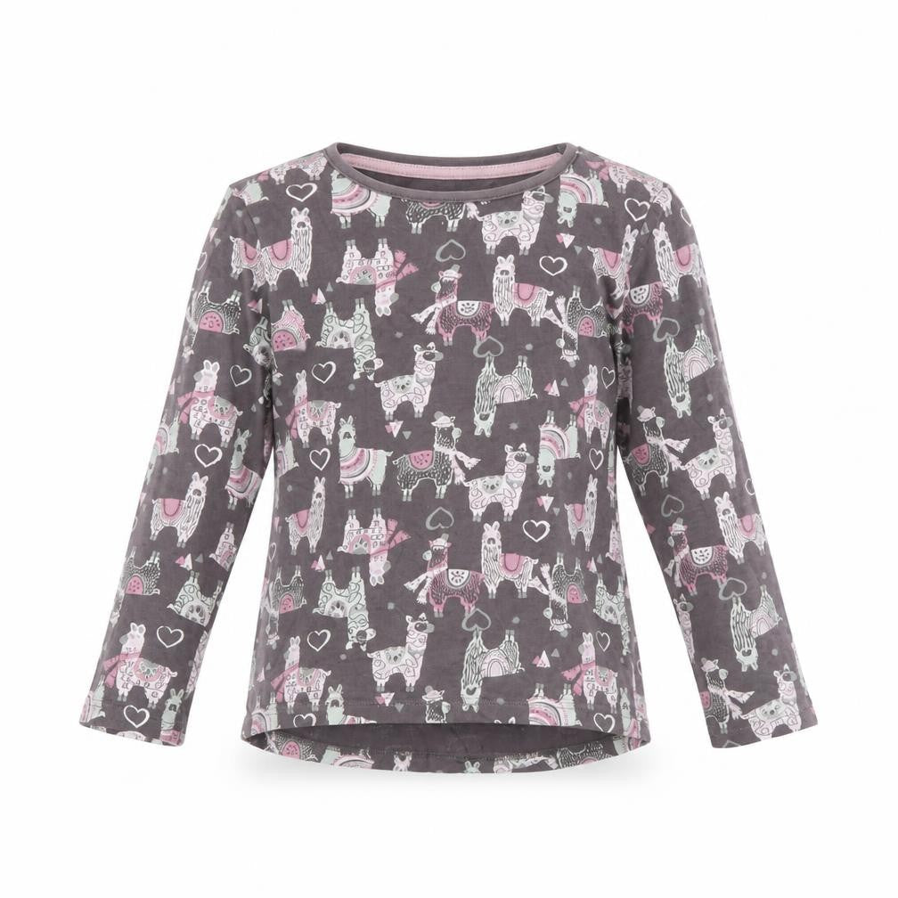 F&F Girls Brown Animal Print  Basic T-Shirt Size 5 Years