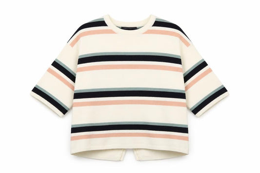 Marks & Spencer Womens Ivory Striped  Pullover Jumper Size S