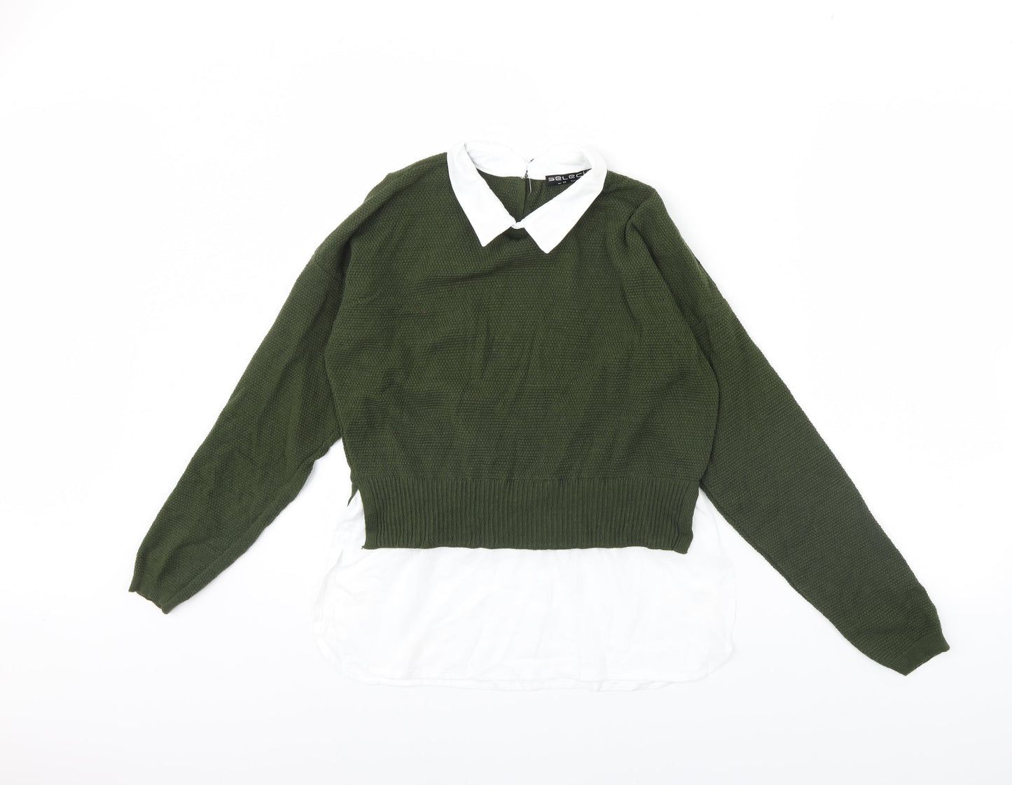 Select Womens Green   Pullover Jumper Size 10