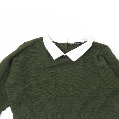 Select Womens Green   Pullover Jumper Size 10