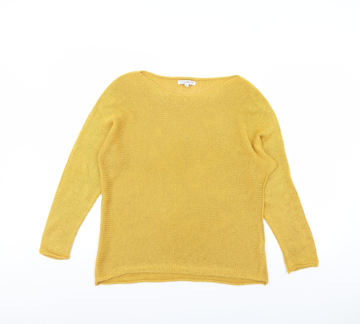 Collezione Womens Yellow   Pullover Jumper Size S