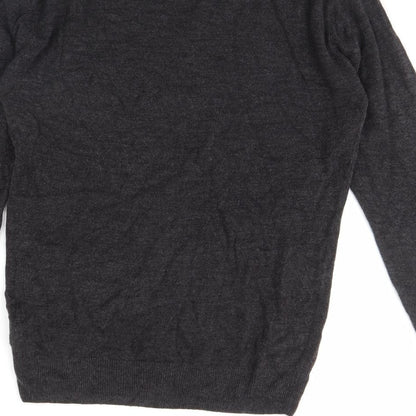 Easy Mens Grey   Pullover Jumper Size M