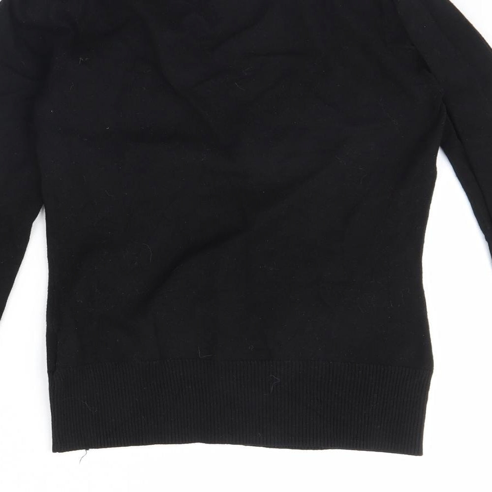 In wear Womens Black   Cardigan Jumper Size S
