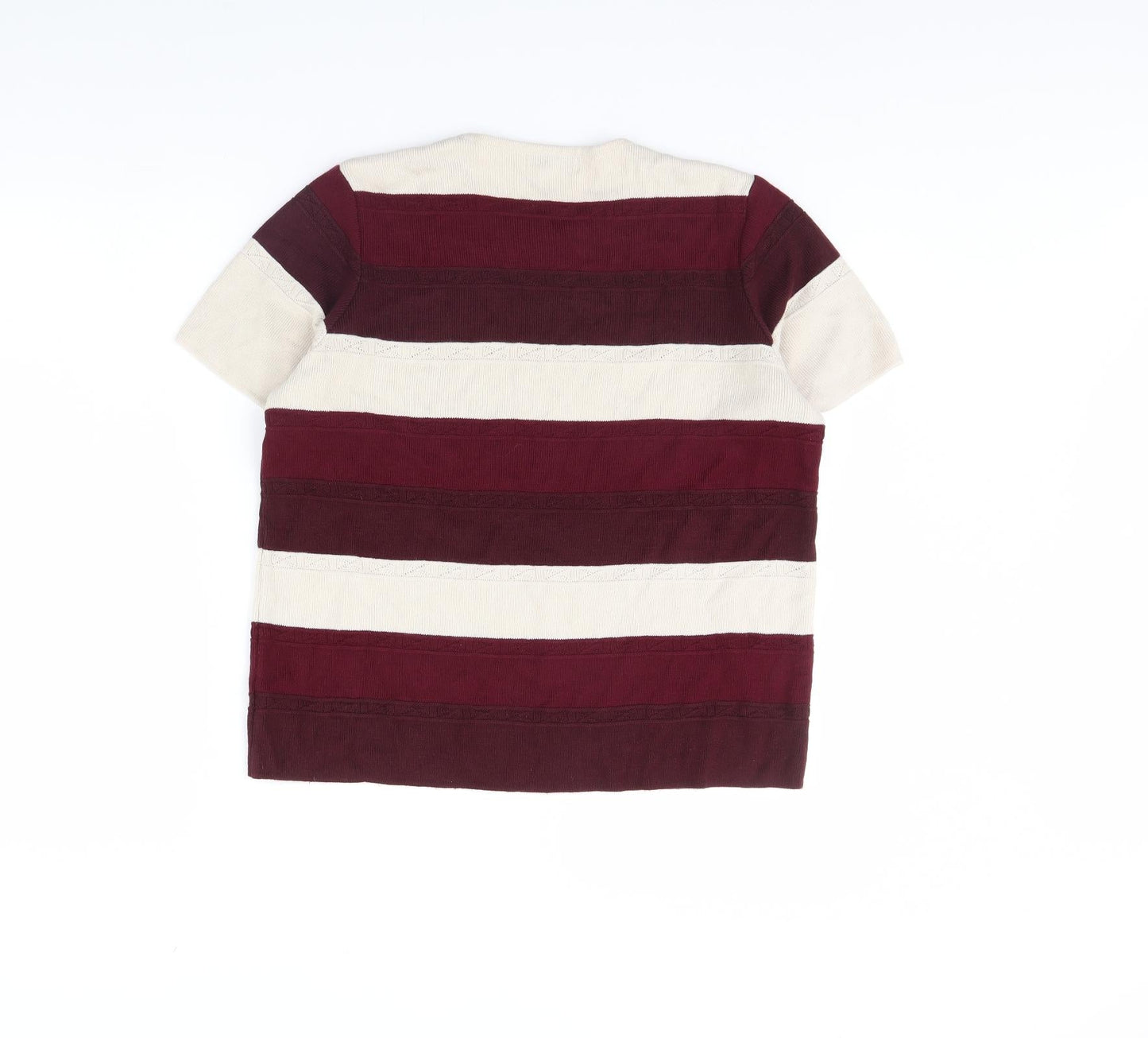 Berketex Womens Purple Striped  Basic Blouse Size 14