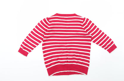 Red Herring Womens Multicoloured Striped  Pullover Jumper Size 12