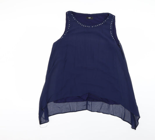 Wallis Womens Blue   Basic Blouse Size M