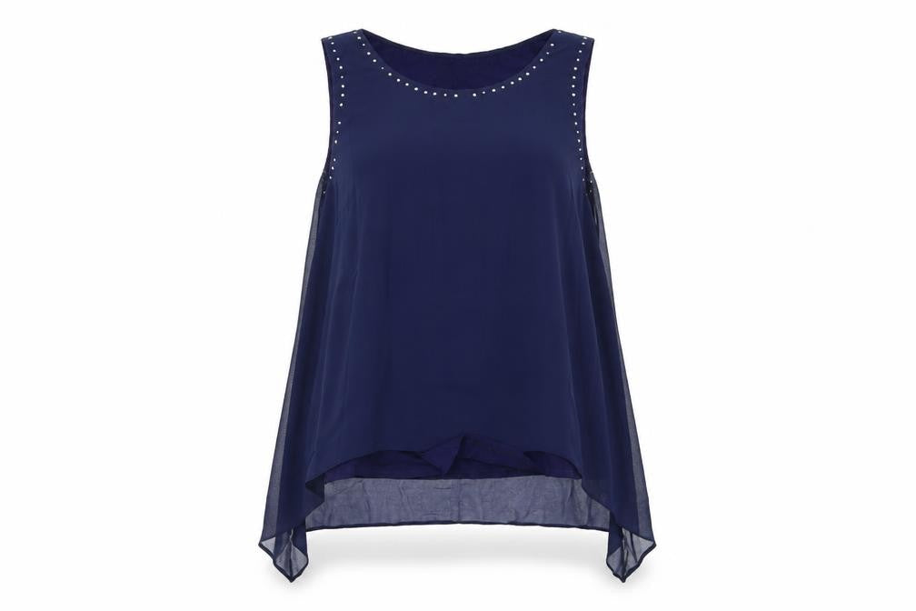 Wallis Womens Blue   Basic Blouse Size M