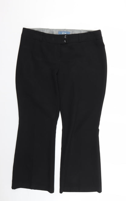 evie Womens Black   Trousers  Size 16 L26 in