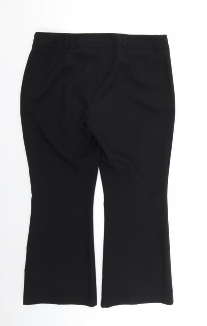 evie Womens Black   Trousers  Size 16 L26 in