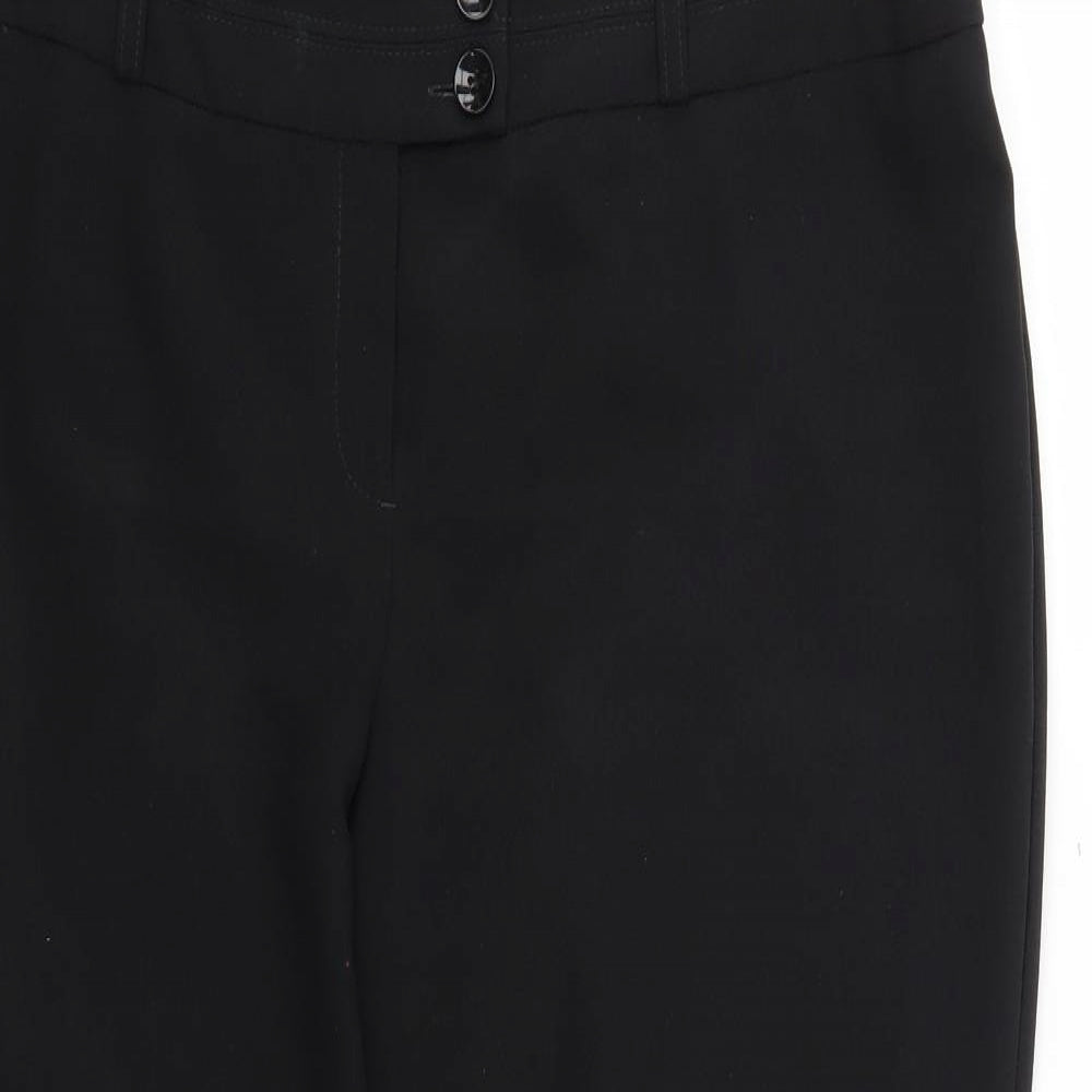 evie Womens Black   Trousers  Size 16 L26 in