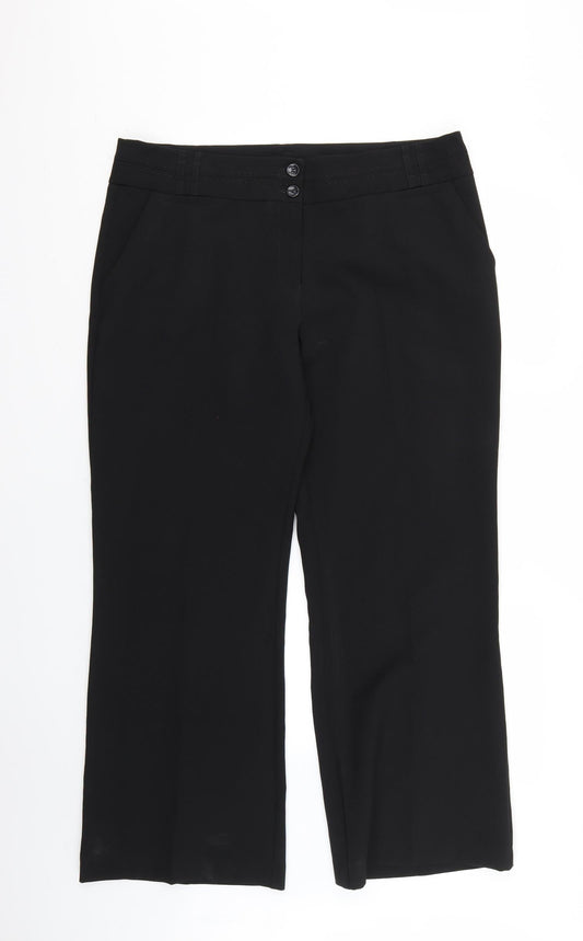 Atmosphere Womens Black   Trousers  Size 16 L27 in