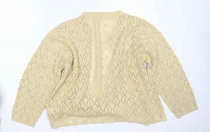 Bonmarché Womens Beige Cardigan Jumper Size L
