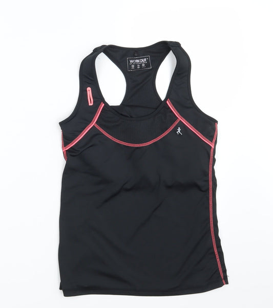 Workout Womens Black   Basic Tank Size 10