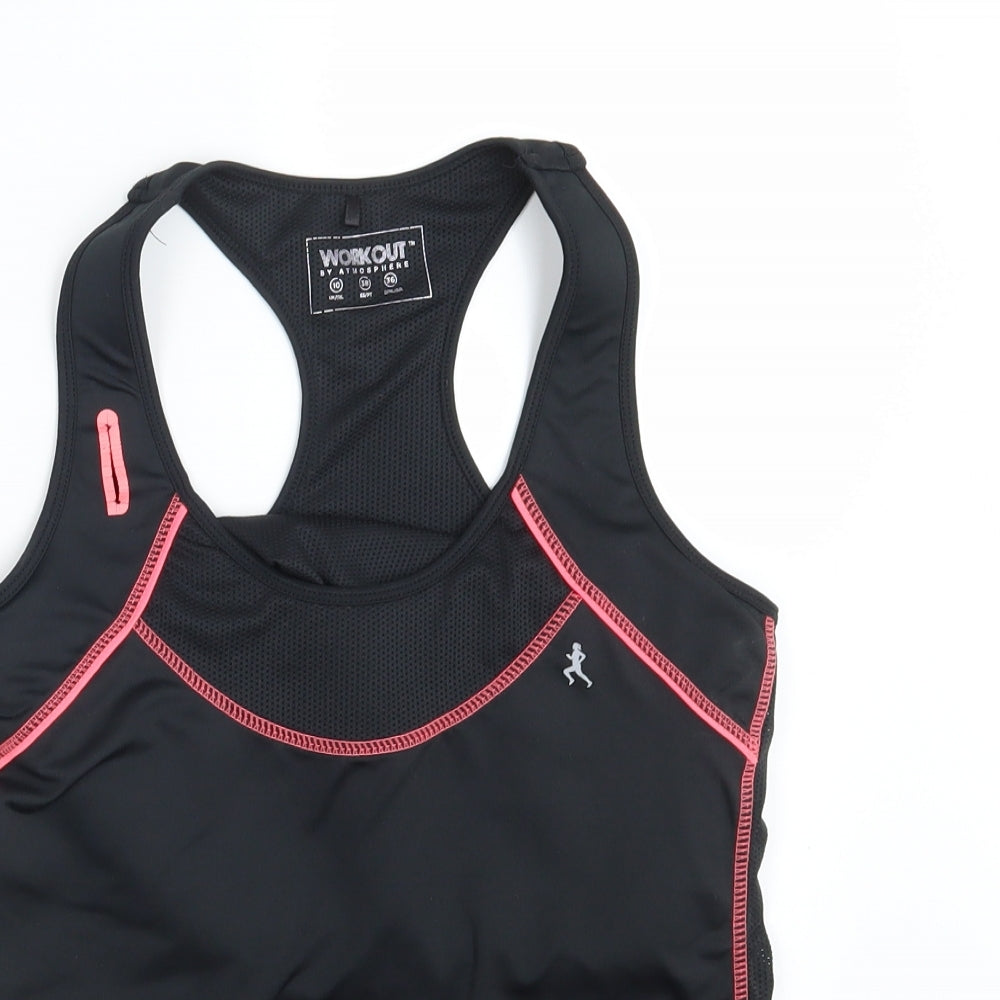 Workout Womens Black   Basic Tank Size 10