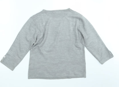 Touch Womens Grey   Pullover Jumper Size S