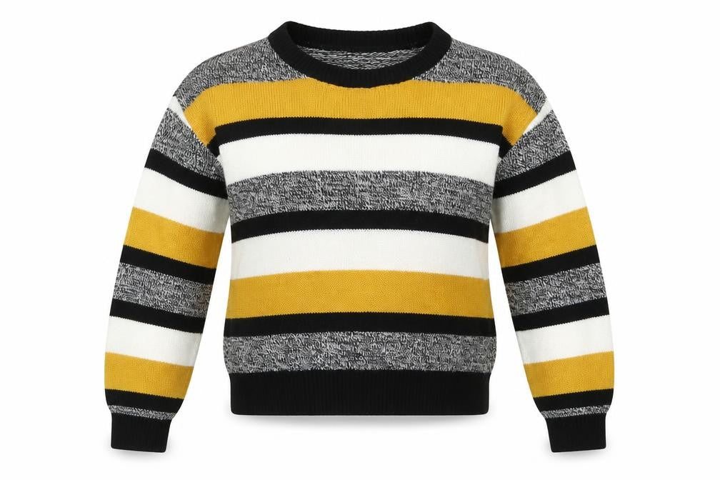 H&M Womens Multicoloured Striped Knit Pullover Jumper Size S