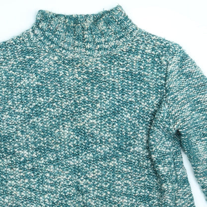 Preloved FOREVER 21 Womens Green  Knit Pullover Jumper Size L - Detail