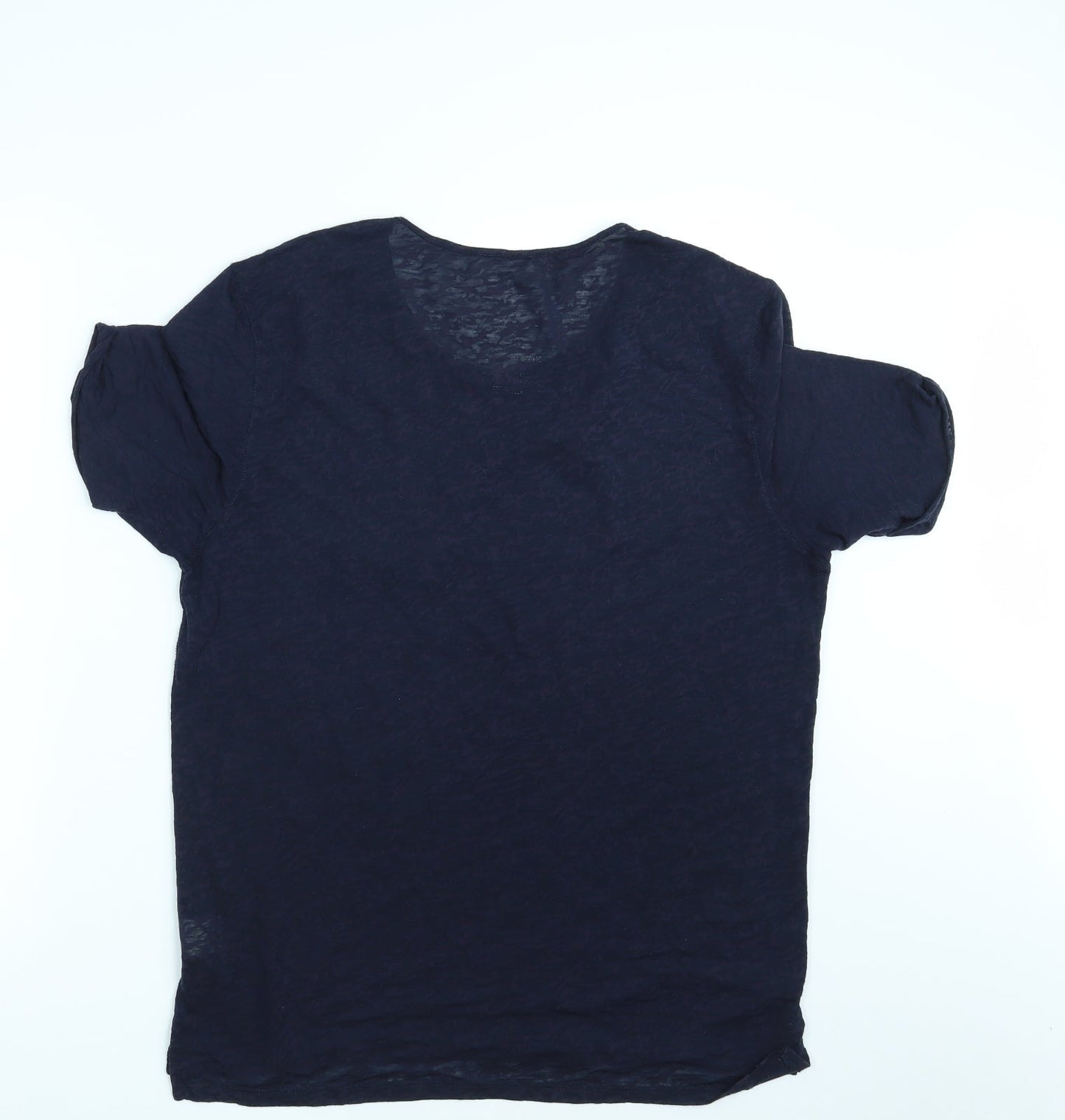 River Island Mens Blue Animal Print   T-Shirt Size L