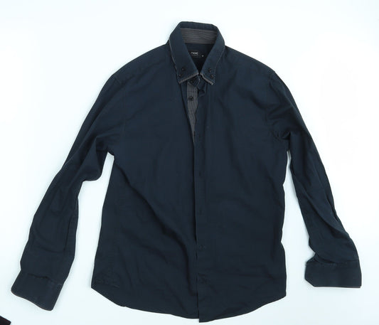 NEXT Mens Blue    Button-Up Size M