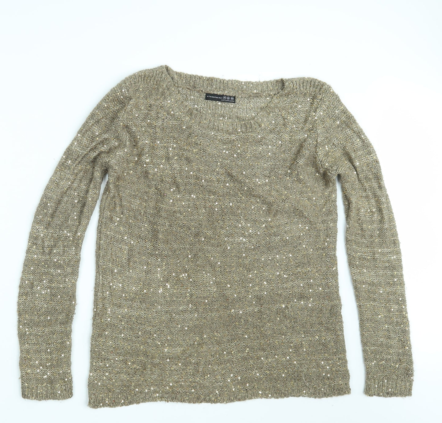 Atmosphere Womens Beige  Knit Pullover Jumper Size 14