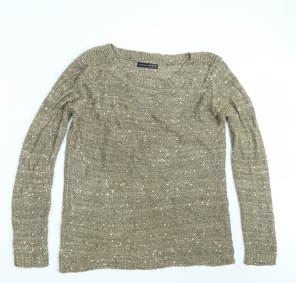 Atmosphere Womens Beige  Knit Pullover Jumper Size 14