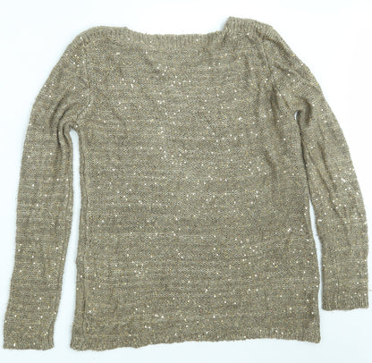 Atmosphere Womens Beige  Knit Pullover Jumper Size 14