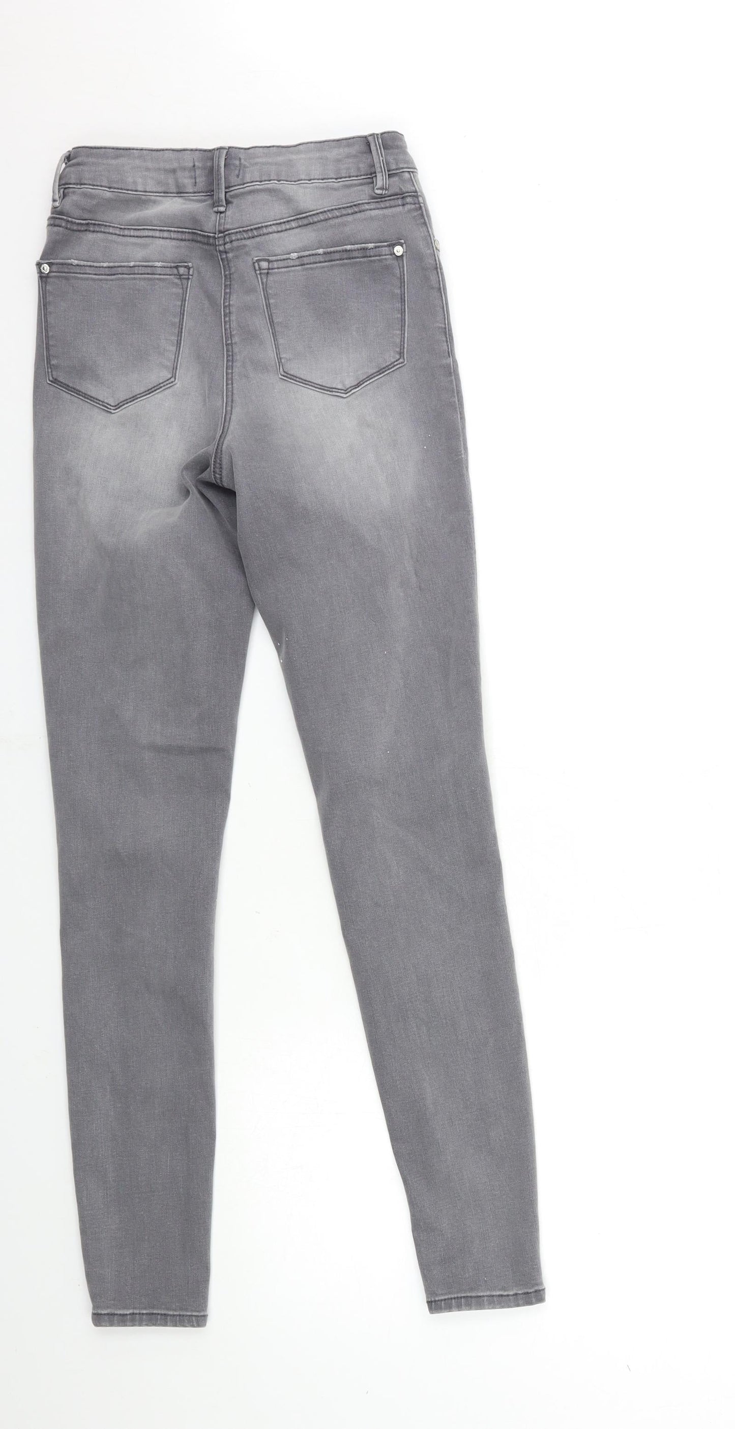 Papaya Womens Grey  Denim Skinny Jeans Size 8 L30 in