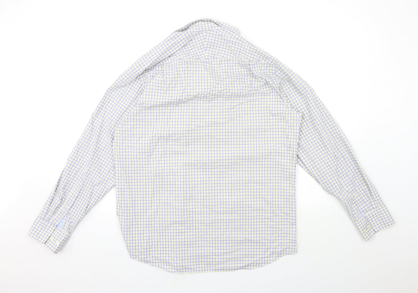 Charles Tyrwhitt Mens Blue Check   Button-Up Size M