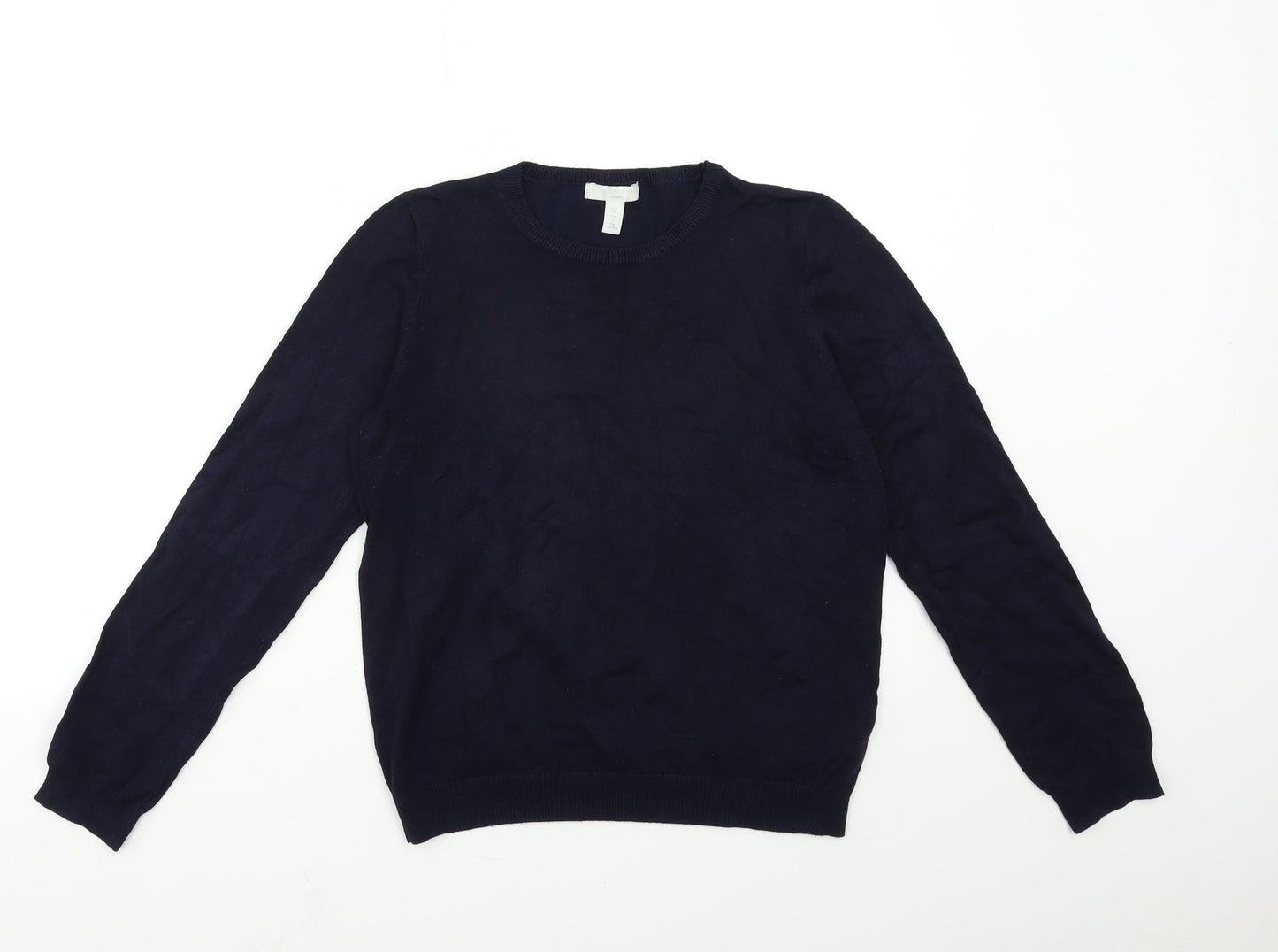 H&M Womens Blue  Knit Pullover Jumper Size M