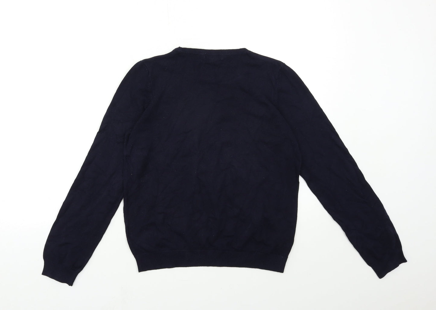H&M Womens Blue  Knit Pullover Jumper Size M