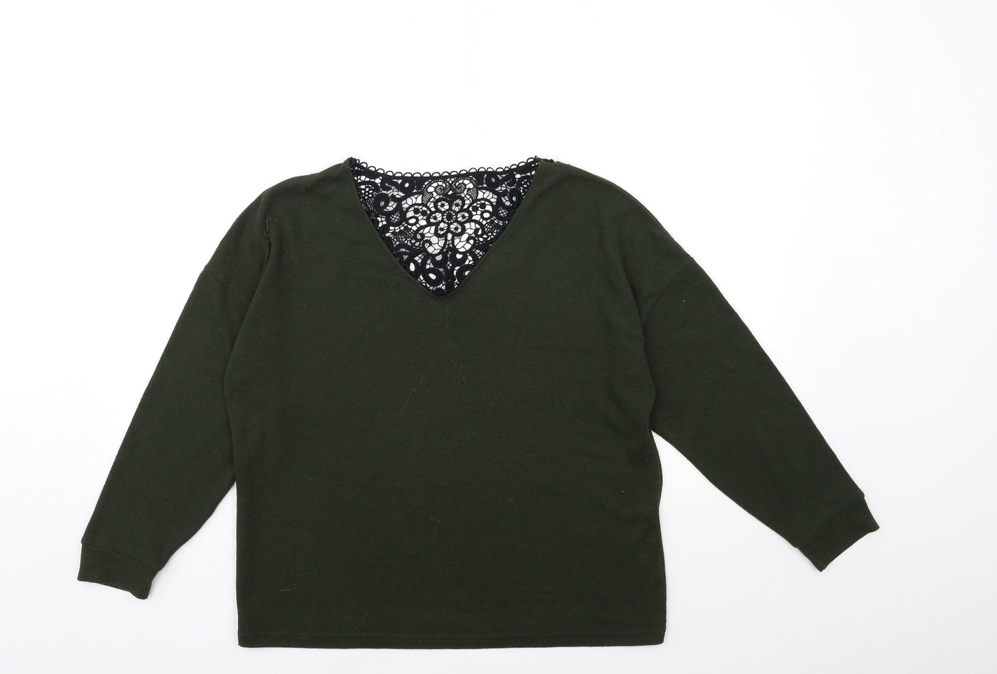 Dorothy Perkins Womens Green  Knit Pullover Jumper Size 8