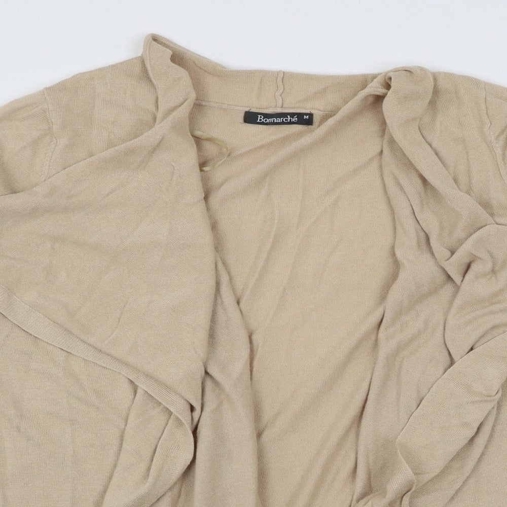 Bonmarché Womens Beige  Knit Cardigan Jumper Size M